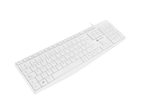 NKL-1949 teclado natec nautilus slim layout espanol blanco