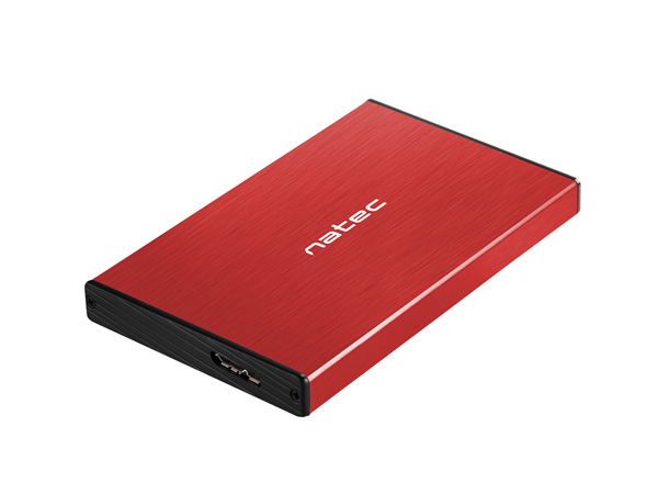 NKZ-1279 caja externa natec rhino go disco duro 2.5p usb 3.0 sata roja