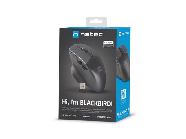 NMY-1874 raton natec blackbird 2 silent inalambrico 1600dpi negro