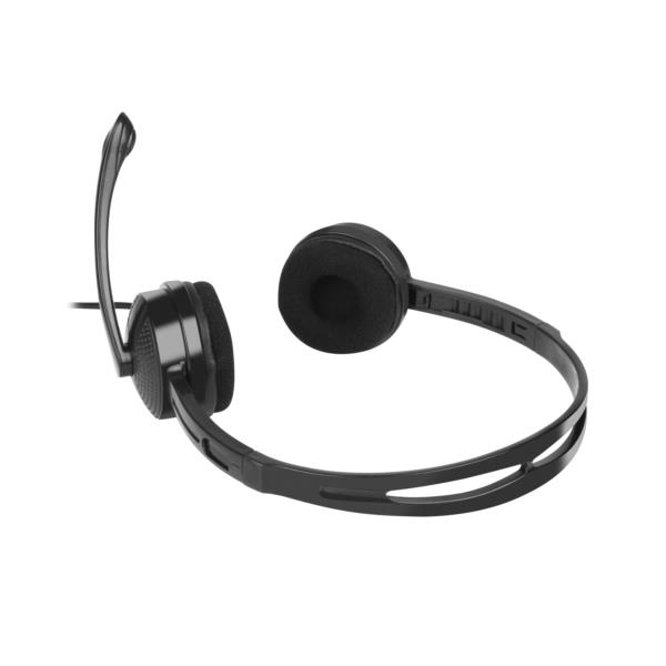 NSL-1295 auriculares natec canary con microfono negros