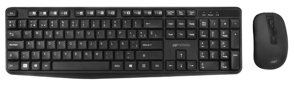 NW-001 teclado inalambrico raton inal. netway ws320 negro