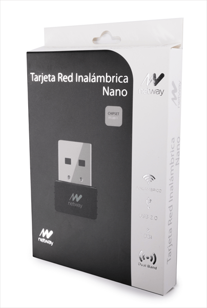 NW-U0631 tarjeta de red inal. netway ac600 dualband usb