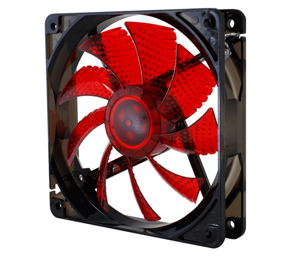 NXCFAN120LR ventilador nox cool fan rojo 12 cm 4 leds rojos