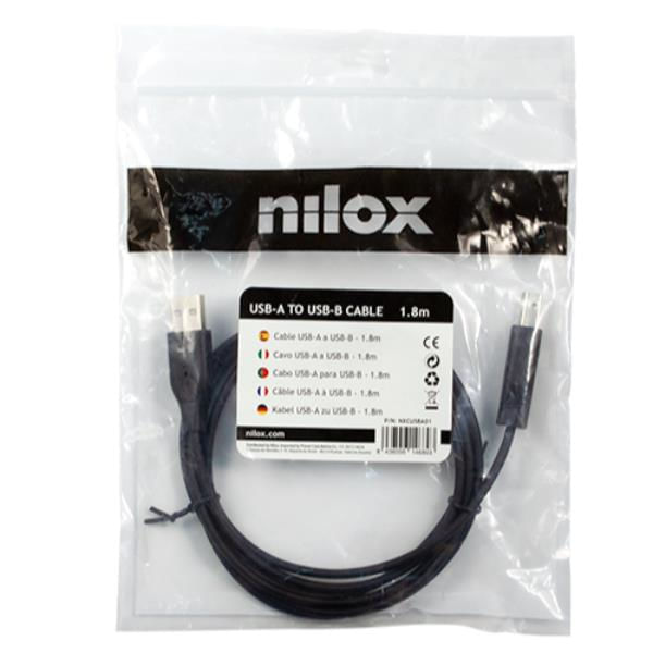 NXCUSBA01 cable usb nilox tipo b 1.8m