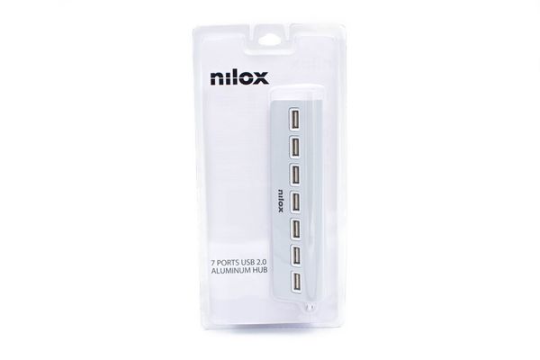NXHU7ALU2 hub nilox 7x usb c 2.0 aluminio