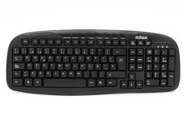 NXKBE000001 teclado multimedia nilox usb negro