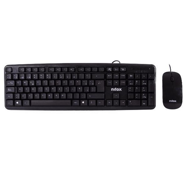 NXKME000004 combo teclado-raton flat nilox usb negro