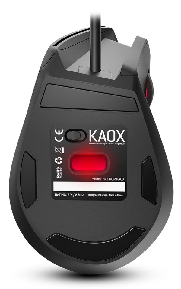 NXKROMKAOX raton vertical gaming kaox rgb 6400dpi negro