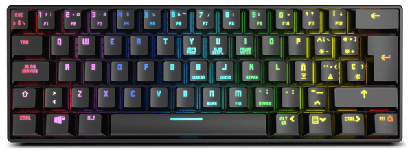 NXKROMKLSTRSP teclado mecanico gaming krom kluster rgb-mini keyboard