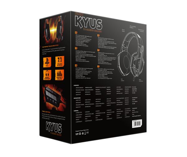 NXKROMKYS auriculares micro krom gaming kyus 7.1 usb