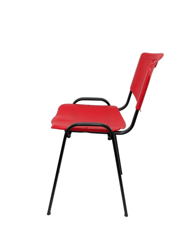 PACK426IRJ pack 4 sillas confidente modelo robledo plastico rojo piqueras y crespo pack426irj