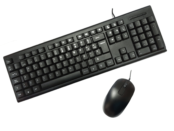 PCC-KTR-001 combo teclado-raton coolbox usb negro pc-case