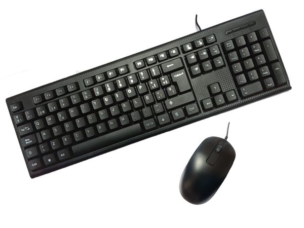 PCC-KTR-001 combo teclado raton coolbox usb negro pc case