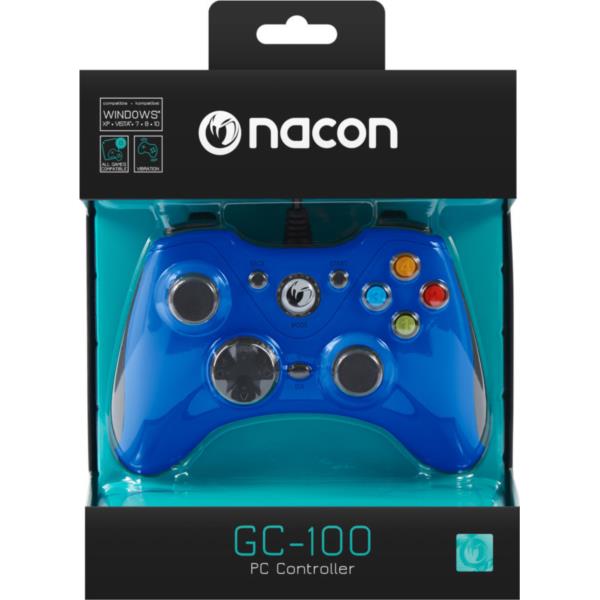 PCGC-100BLUE gamepad nacon gc 100 azul pc