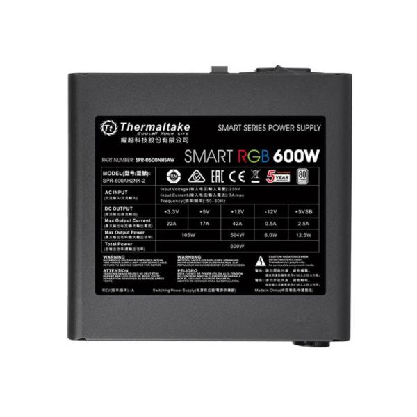 PS-SPR-0600NHSAWE-1 fuente alimentacion 600w thermaltake smart rgb 12 cm 80 plus