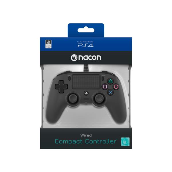 PS4OFCPADBLACK gamepad nacon compact ps4 oficial negro