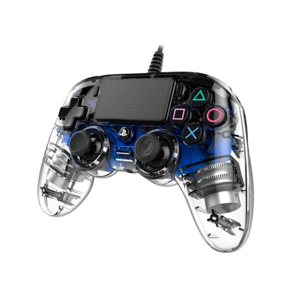 PS4OFCPADCLBLUE gamepad nacon compact ps4 oficial azul iluminado