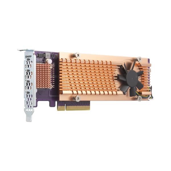 QM2-4P-384 quad m.2 pcie ssd expans card supports up to four m.2 22 80