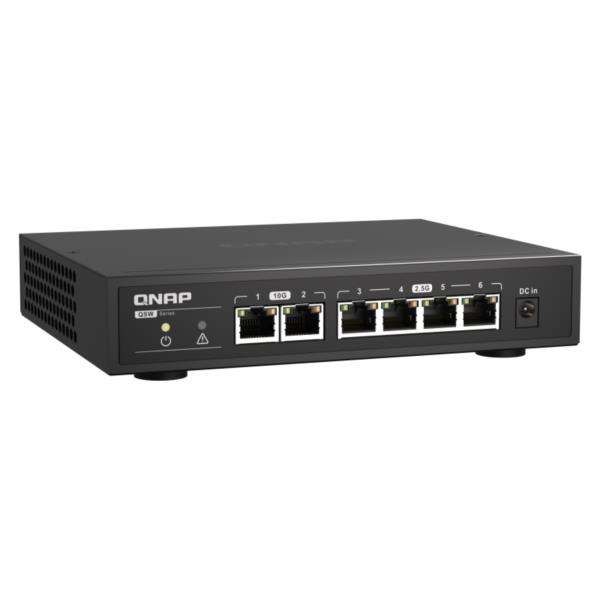 QSW-2104-2T switch 2 ports 10gbe rj45 5 ports 2.5gbe rj45 unmanag ed