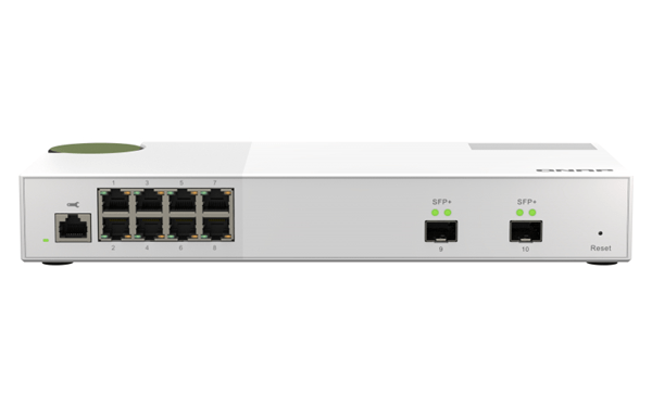 QSW-M2108-2S webmanged 8port switch 2.5gbps 2 port 10gbps sf p