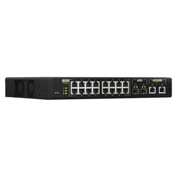 QSW-M2116P-2T2S web managed switch 16 ports 2.5gberj45 with poe 802.3at 3 0w