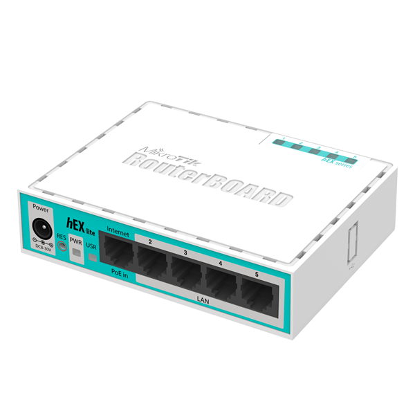 RB750R2 switch 5 puertos 10100 inal. mikrotik rb750r2 route os l4