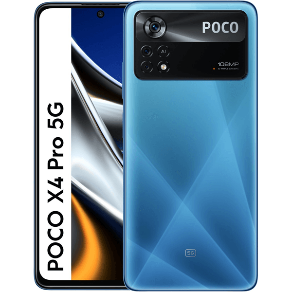 RE-9510K6P40001-PQ smartphone reacondicionado xiaomi poco x4 pro 5g laser blue 8gb ram 256gb rom grado a