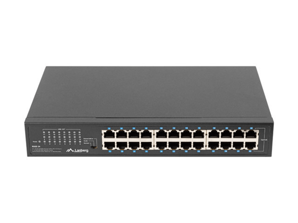 RSGE-24 switch lanberg 24 puertos gigabit ethernet rack 19p
