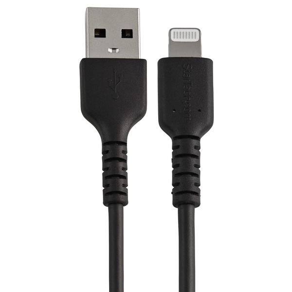 RUSBLTMM30CMB 30cm usb to lightning cable apple mfi certified bla ck