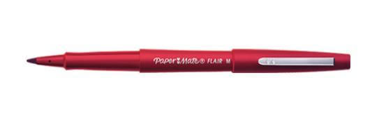 S0190993 rotulador flair punta fibra nylon rojo papermate s0190993