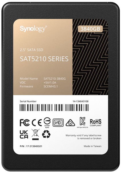 SAT5210-3840G disco duro ssd 3840 2.5p synology ssd 2.5p sata 3840gb serial ata iii