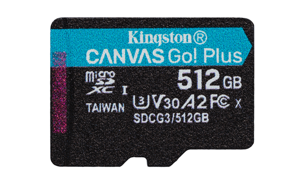 SDCG3/512GBSP 512gb msdxc canvas go plus 170r a2 u3 v30 single pack w-o adp tr