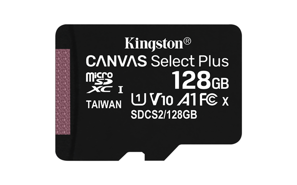 SDCS2/128GB memoria 128 gb micro sdhc kingston uhs-i canvas select plus clase 10 adaptador sd