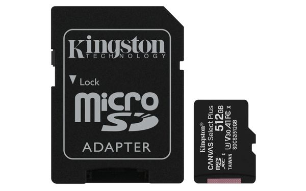 SDCS2_512GB 512gb microsdxc canvas select 100r a1 c10 card sd adapt er
