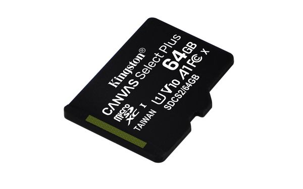 SDCS2_64GB memoria 64 gb micro sdxc kingston uhs i canvas select plus clase 10 adaptador sd