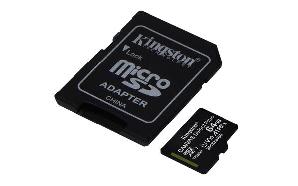 SDCS2_64GB memoria 64 gb micro sdxc kingston uhs i canvas select plus clase 10 adaptador sd