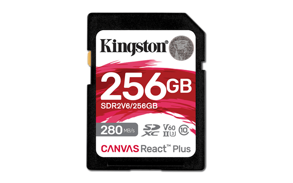 SDR2V6/256GB kingston 256gb canvas react plus sdxc uhs-ii 280r-150w u3 v60 for full hd-4k