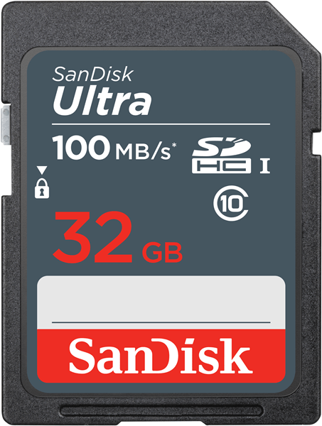 SDSDUNR-032G-GN3IN sandisk ultra 32gb sdhc mem card 100mb-s