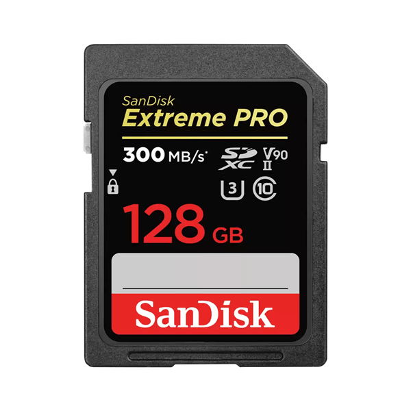 SDSDXDK-128G-GN4IN sandisk extreme pro 128gb sdxc memory card up to 300mb-s. uhs-ii. class 10. u3. v90
