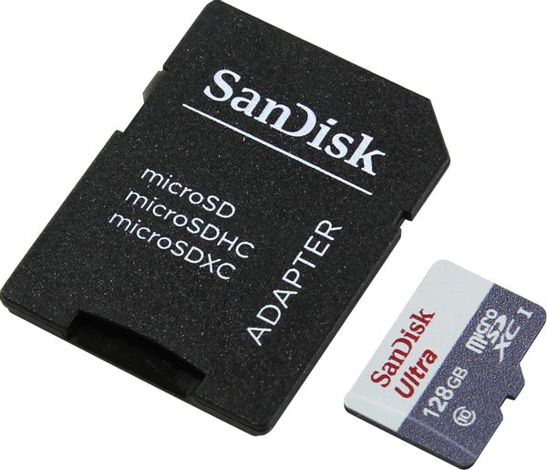 SDSQUNS-128G-GN6TA memoria 128gb micro sdxc sandisk ultra clase 10