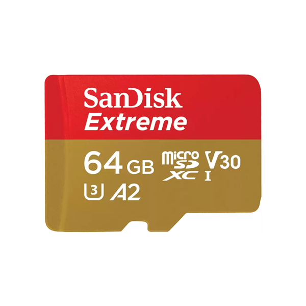 SDSQXAH-064G-GN6MA sandisk extreme microsdxc 64gb sd adapter 1 year rescuepro deluxe up to 170mb s-80mb s read write speeds a2 c10 v30 uhs-i u3