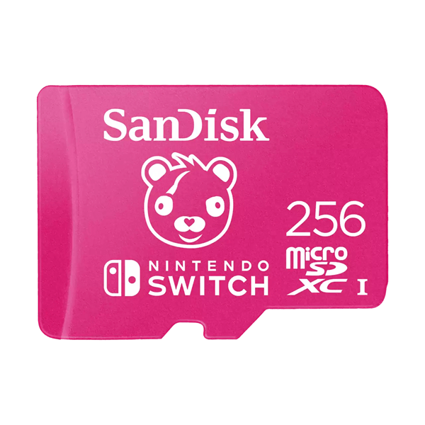 SDSQXAO-256G-GN6ZG sandisk nintendo microsd uhs i card fortnite edition. cuddle team. 256gb