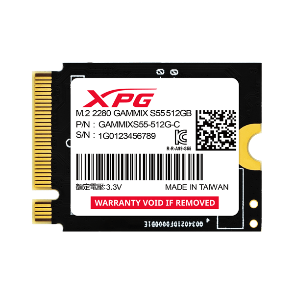 SGAMMIXS55-512G-C adata xpg ssd gammix s55 512gb gen4x4 m.2 2230