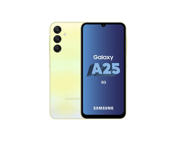 SM-A256BZYHEUB telefono movil libre samsung galaxy a25 6.5p fhd  5g oc 8gb 256gb android 14 yellow