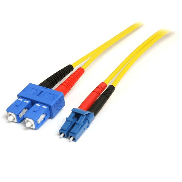 SMFIBLCSC1 cable 1m patch fibra duplex red monomodo lc a sc adaptador in