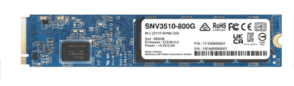 SNV3510-800G disco duro ssd 800gb m.2 synology snv3510 3100mb-s pci express 3.0 nvme
