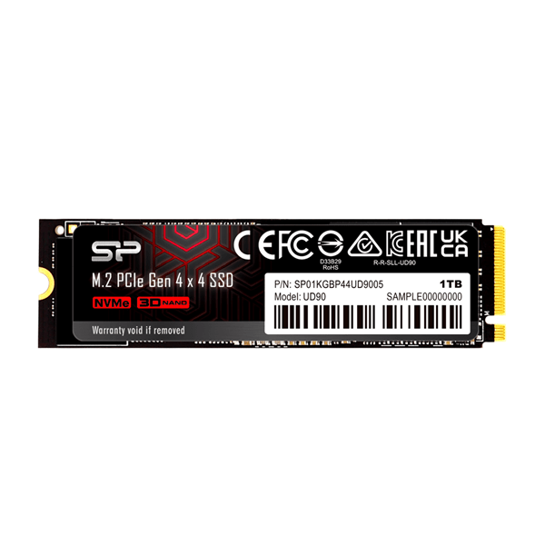 SP01KGBP44UD9005 disco duro ssd 1000gb m.2 silicon power ud90 4800mb-s pci express 4.0 nvme