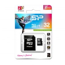 SP032GBSTH010V10SP sp microsd card sdhc 32gb w adaptor c10