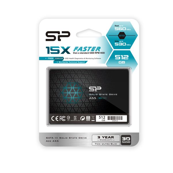 SP512GBSS3A55S25 disco duro ssd 512gb 2.5p silicon power ace a55 6gbit s serial ata iii