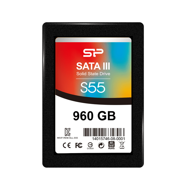 SP960GBSS3S55S25 disco duro ssd 960gb 2.5p silicon power slim s55 6gbit-s serial ata iii